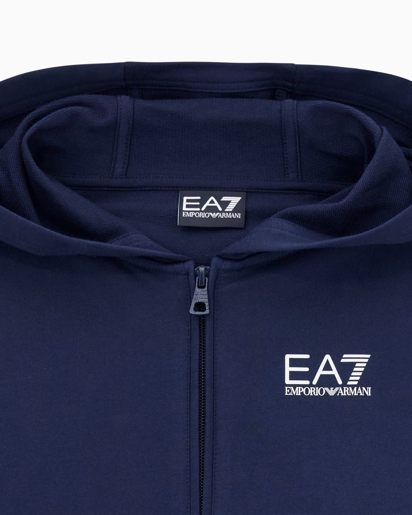 TUTA EA7-EMPORIOARMANI IN COTONE GARZATO BLU 7B000031