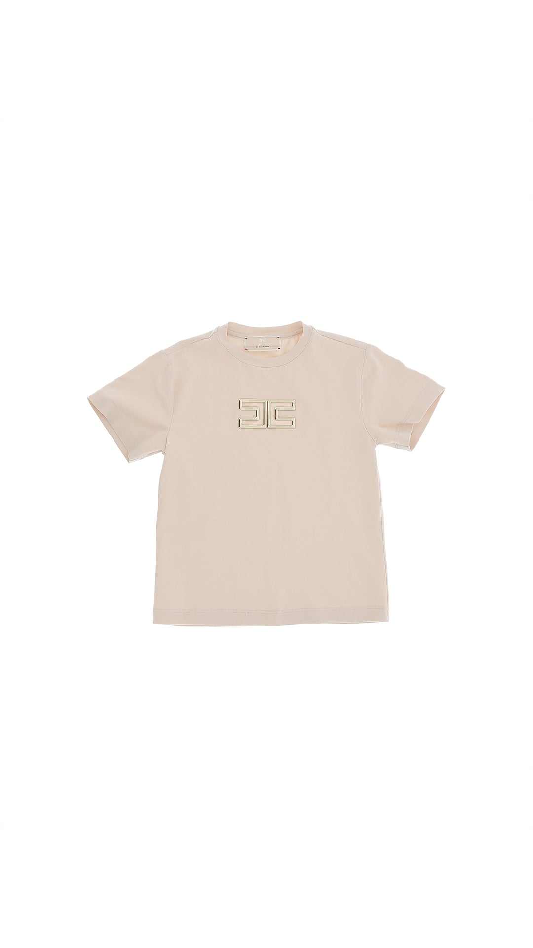 T-SHIRT ELISABETTA FRANCHI CON LOGO ORO EFTS261