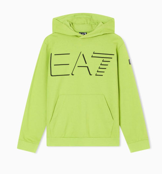 FELPA CON CAPPUCCIO EA7-EMPORIOARMANI 7B000198 LIME