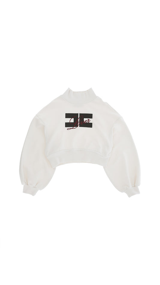 FELPA CORTA CON LOGO ELISABETTA FRANCHI EFFE160