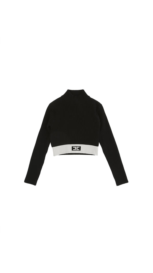 Maglia Crop con Fascia Logata In Vita Elisabatta Franchi EFMA173