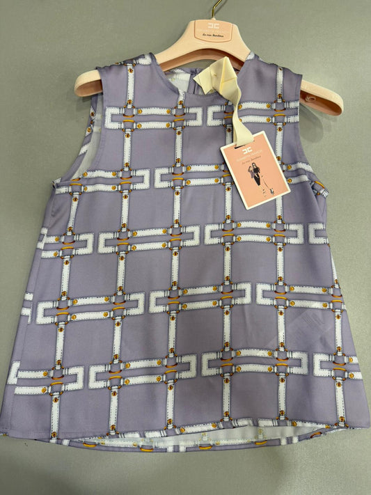 Top in raso Elisabetta Franchi EFTO018 lilla